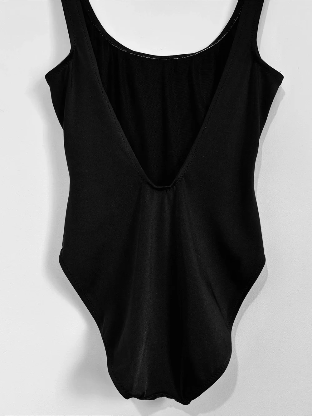 J. Crew Vintage made in USA black scoop neck low back sleeveless tank bodysuit 6